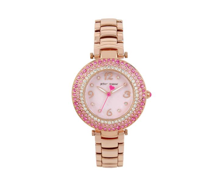 Betseyjohnson Crystal Rings Rose Gold Watch Rose Gold