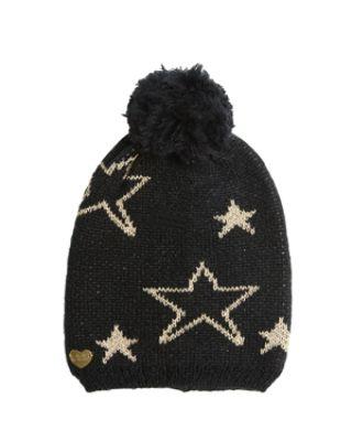Steve Madden Star Struck Beanie Black