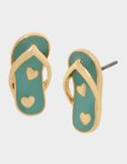 Betseyjohnson Catch The Wave Flip Flop Studs Blue