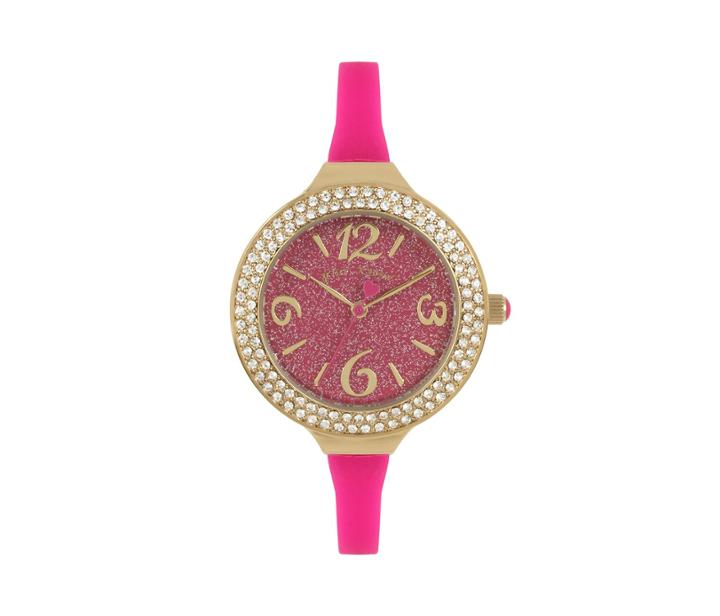 Betseyjohnson Dainty Silicone Strap Watch