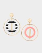 Betseyjohnson Unbreak My Heart Orbital Earrings Pink Multi