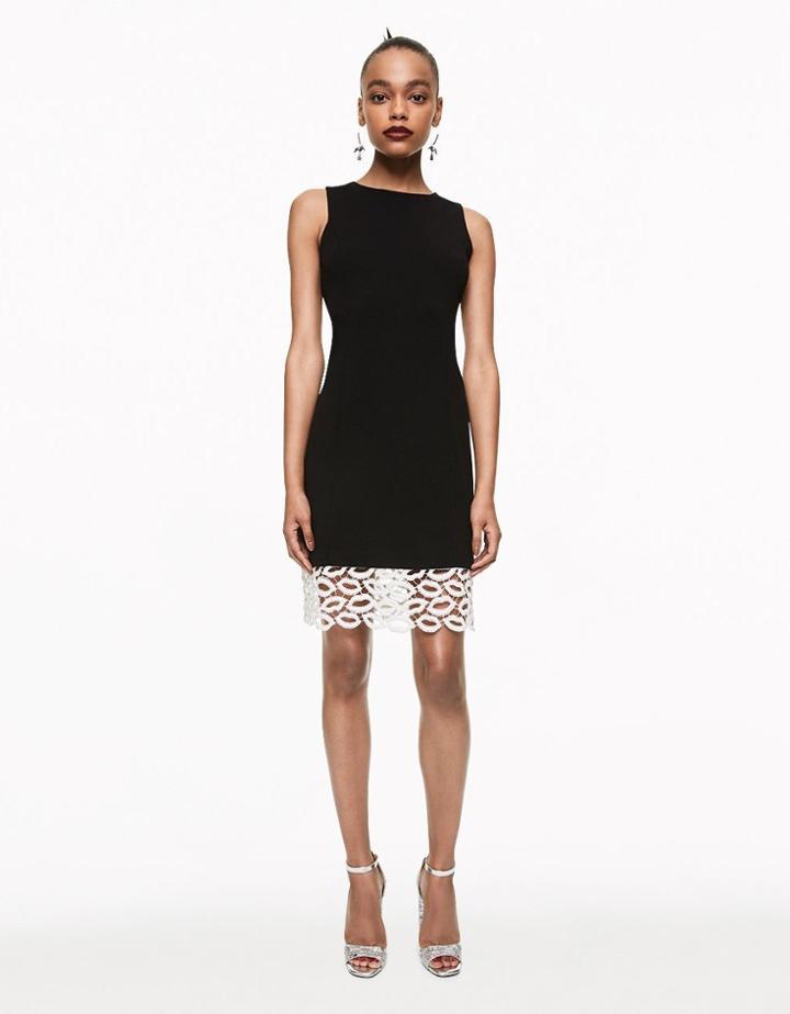 Betseyjohnson Lip Lace Midi Dress Black