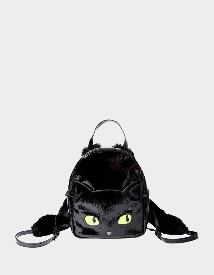 Betseyjohnson Meow In The Dark Backpack Black