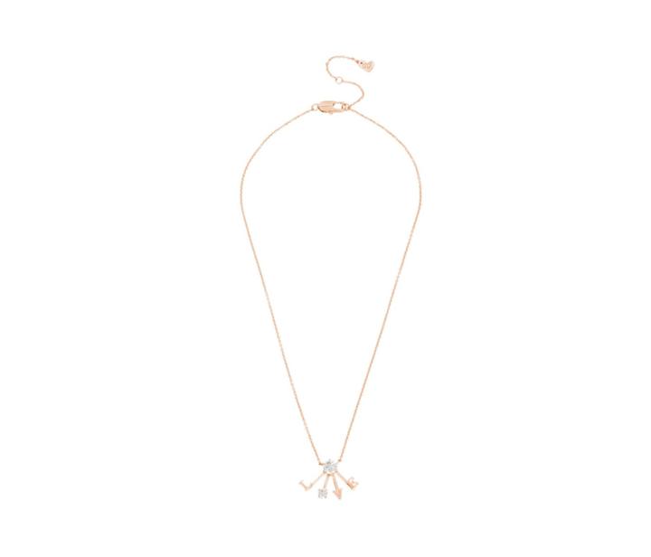 Betseyjohnson Betsey Blue Bowtiful Love Necklace Crystal