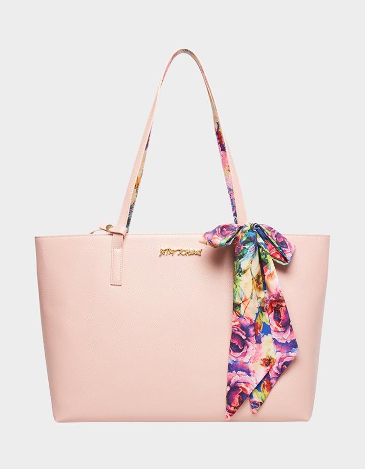 Betseyjohnson Xox Betsey Tote With Scarf Blush Multi
