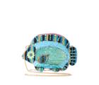 Betseyjohnson All The Fish In The Sea Crossbody Blue