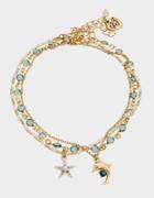 Betseyjohnson Catch The Wave Anklet Set Blue