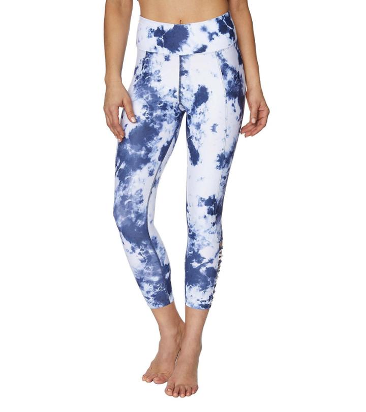 Betseyjohnson Tie Dye Criss Cross Cutout Legging Indigo