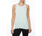 Betseyjohnson Criss Cross Back Bleach Wash Tank Seafoam Suede