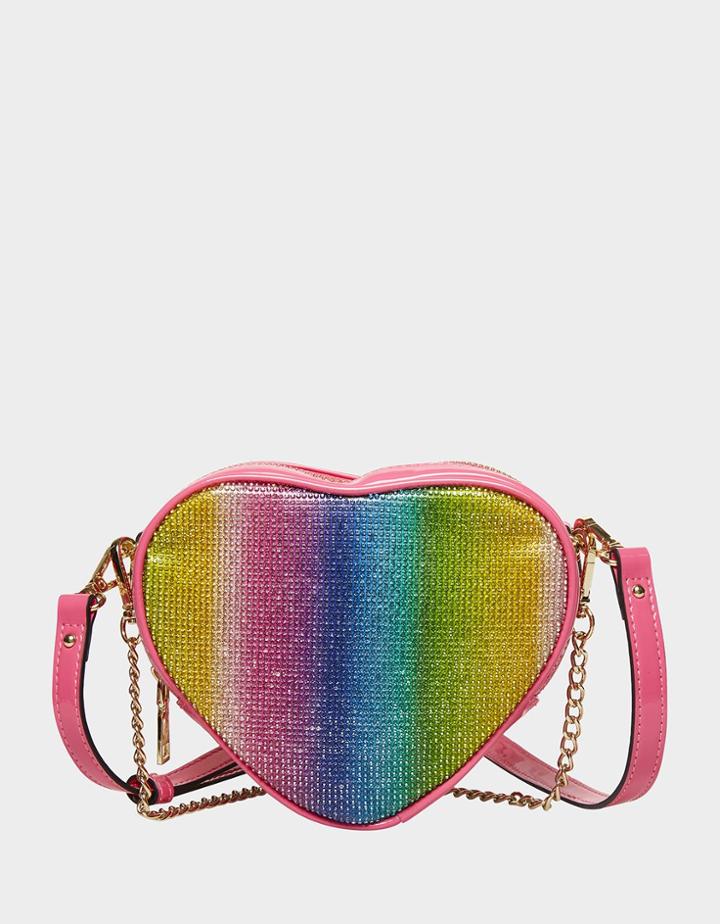 Betseyjohnson Sparkling Hearts Crossbody Blush
