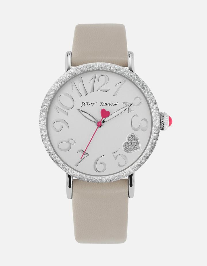 Betseyjohnson Subtle Sparkle Watch Silver