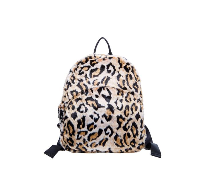 Betseyjohnson Faux Fuh Backpack Leopard