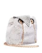 Steve Madden Kitsch Give A Hoot Owl Crossbody Grey