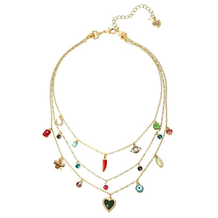 Betseyjohnson Protect Ya Neck Illusion Necklace Multi