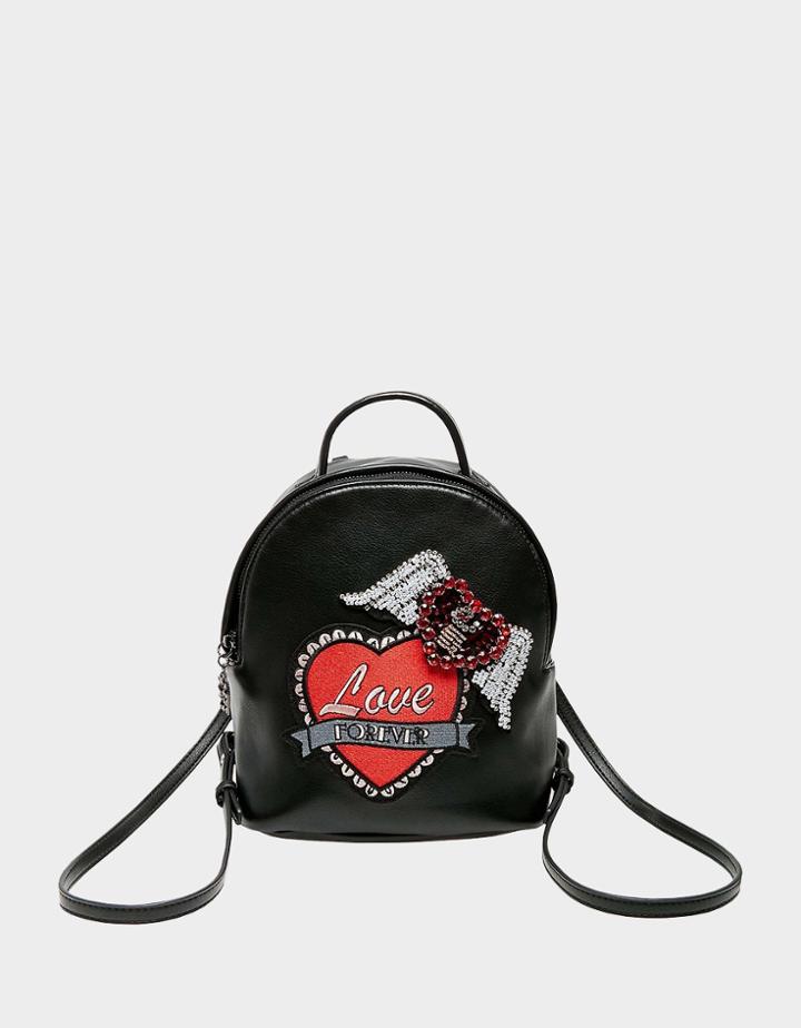 Betseyjohnson Love Forever Mini Backpack Black