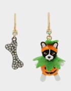 Betseyjohnson Just Treats Dogolantern Earrings Orange