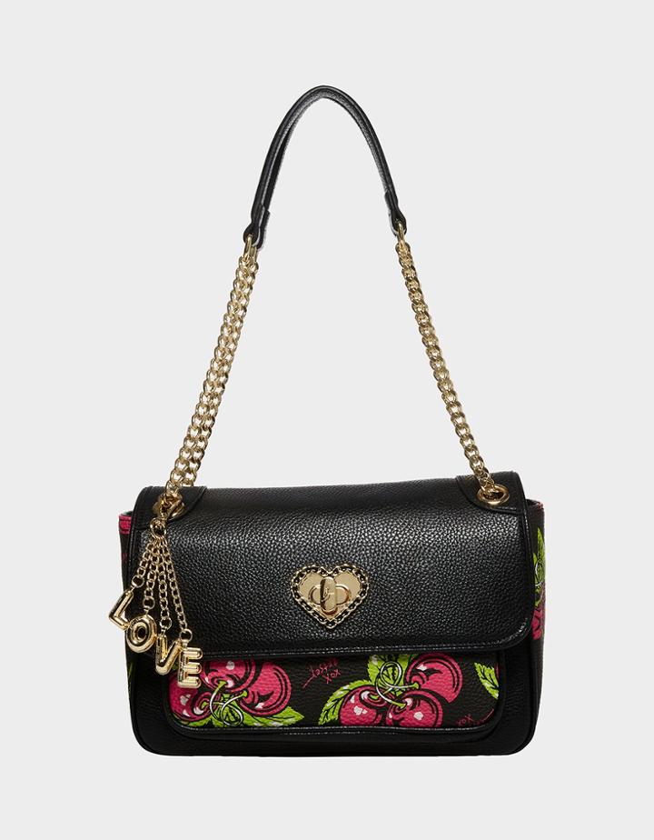 Betseyjohnson Betsey Love Shoulder Bag Black