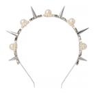 Betseyjohnson Celestial Punk Spiked Headband Ivory