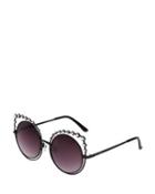 Steve Madden Crystal Kitty Sunglasses Blush