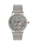 Steve Madden All Mixed Up Silver Mesh Watch Silver