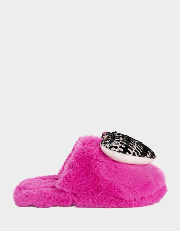 Betseyjohnson Cozy Heart Slipper Pink Pink