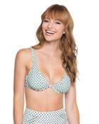 Steve Madden Duo Dot Underwire Bra Top Mint