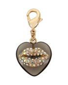 Steve Madden Charming Betsey Exclusive Heart Lips Black