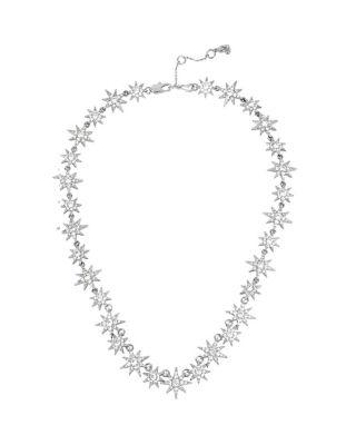 Steve Madden Betsey Blue Pave Star Necklace Crystal
