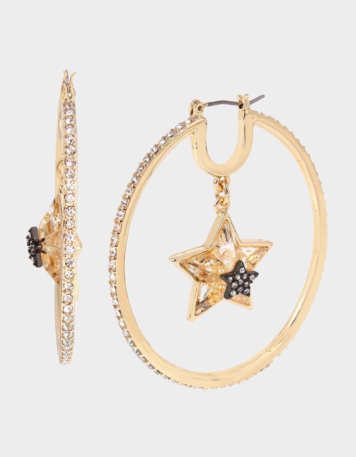 Betseyjohnson Celestial Punk Star Hoop Earrings