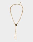 Betseyjohnson True Leopard Y Necklace Crystal
