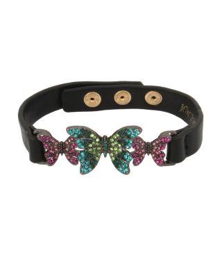 Steve Madden Butterfly Dreams Leather Bracelet Multi