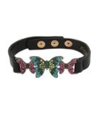 Steve Madden Butterfly Dreams Leather Bracelet Multi