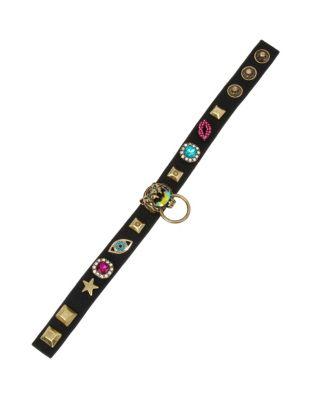 Steve Madden Mystic Baroque Tiger Bracelet Black