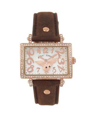 Steve Madden Owl In Flight Pink Watch Pink