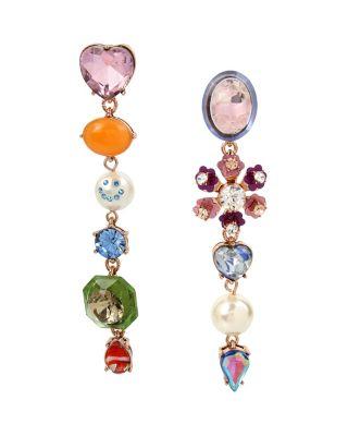 Steve Madden Boardwalk Sweets Smiley Earrings Multi