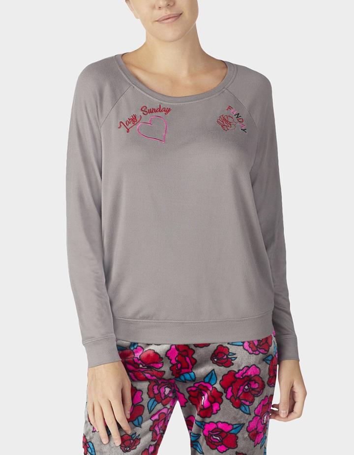 Betseyjohnson Cozy Time Jersey Top Silver