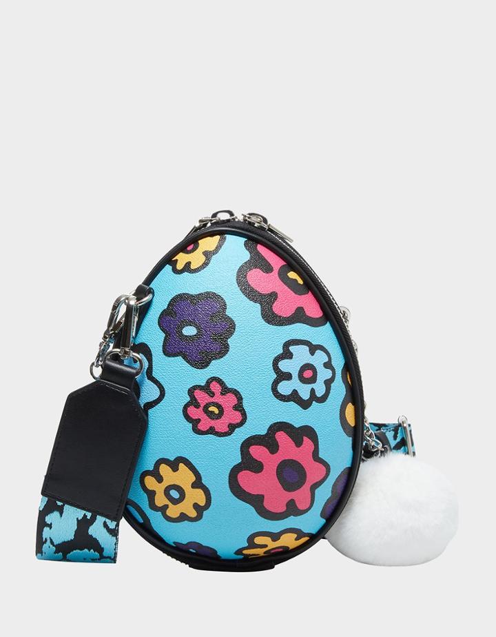 Betseyjohnson Limited Edition Eggcelent Crossbody Blue Multi