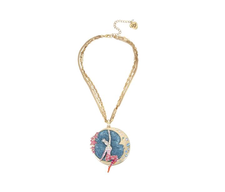 Betseyjohnson Magical Show Moon Pendant Pink