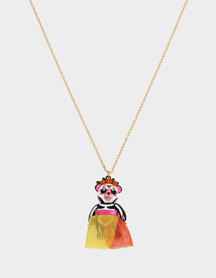 Betseyjohnson Betseyvilla Skeleton Bear Pendant Multi