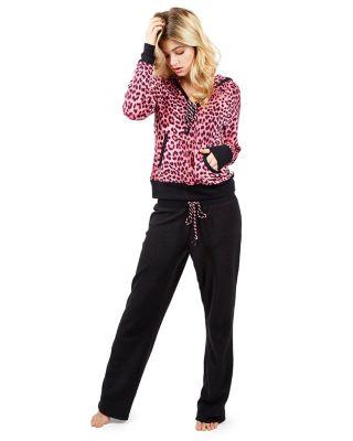 Steve Madden Fleece On Earth Microfleece Set Leopard