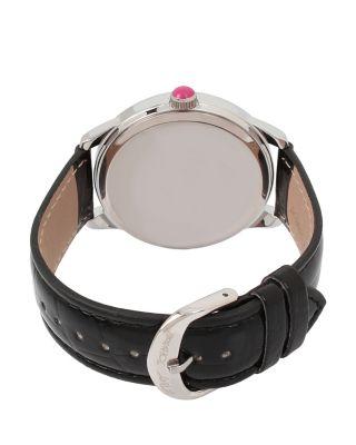 Steve Madden Betseys Holiday Spotted Cat Watch Black