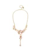 Steve Madden Marie Antoinette Flower Y Necklace Multi