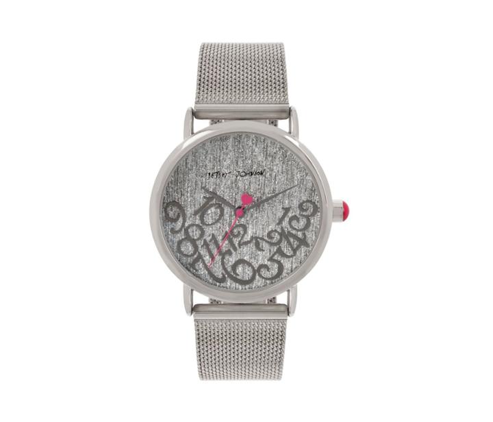 Betseyjohnson Falling For Mesh Silver Watch Silver