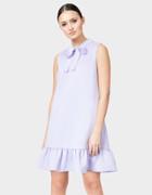 Betseyjohnson Sweet Confection Tie Neck Dress Lilac