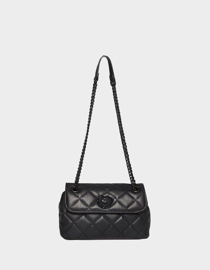 Betseyjohnson Feeling Dizzy Quilted Crossbody Black
