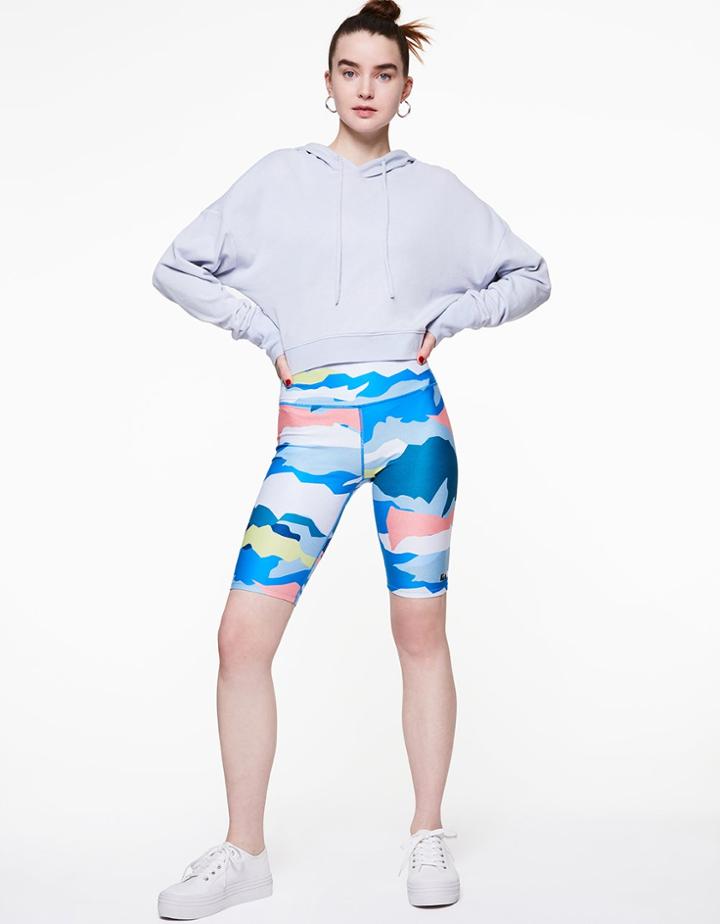 Betseyjohnson Extended Cuff Hoodie Light Blue