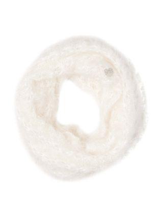 Steve Madden Fuzzy Wuzzy Infinity Scarf Ivory
