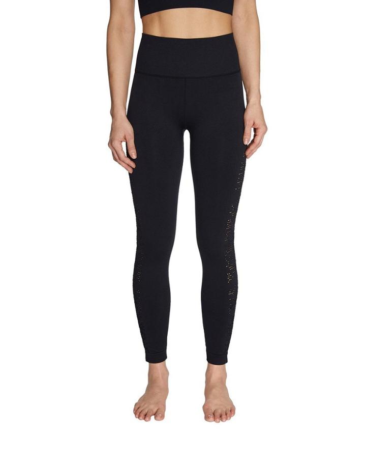 Betseyjohnson Leopard Mesh Seamless Leggings Black