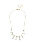 Steve Madden Betsey Blue Love Letters Gold Spray Necklace Gold