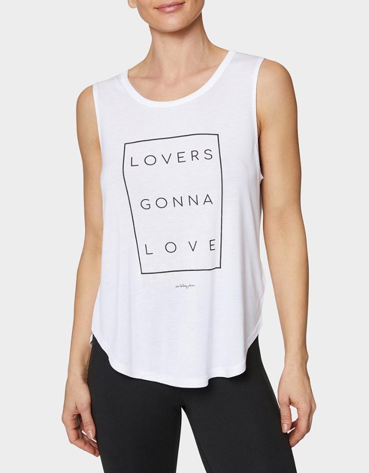 Betseyjohnson Lovers Gonna Love Tank White